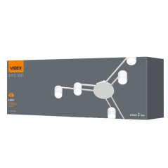 Stropná lampa 6x GX53 LED biela moderná Videx