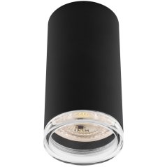 Stropná lampa reflektor LED bodové svietidlo tuba GU10 IP44 ADERO čierna Lumiled