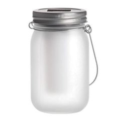 Záhradný lampáš LED Solar Jar Flame 13cm