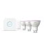 3x LED žiarovka GU10 s reflektorom 4,2W = 50W 400lm 2000-6500K CCT + RGB SMART Smart Bluetooth ZigBee White and Color Ambiance + Bridge Bridge + PILOT Regulátor Philips HUE Starter Kit