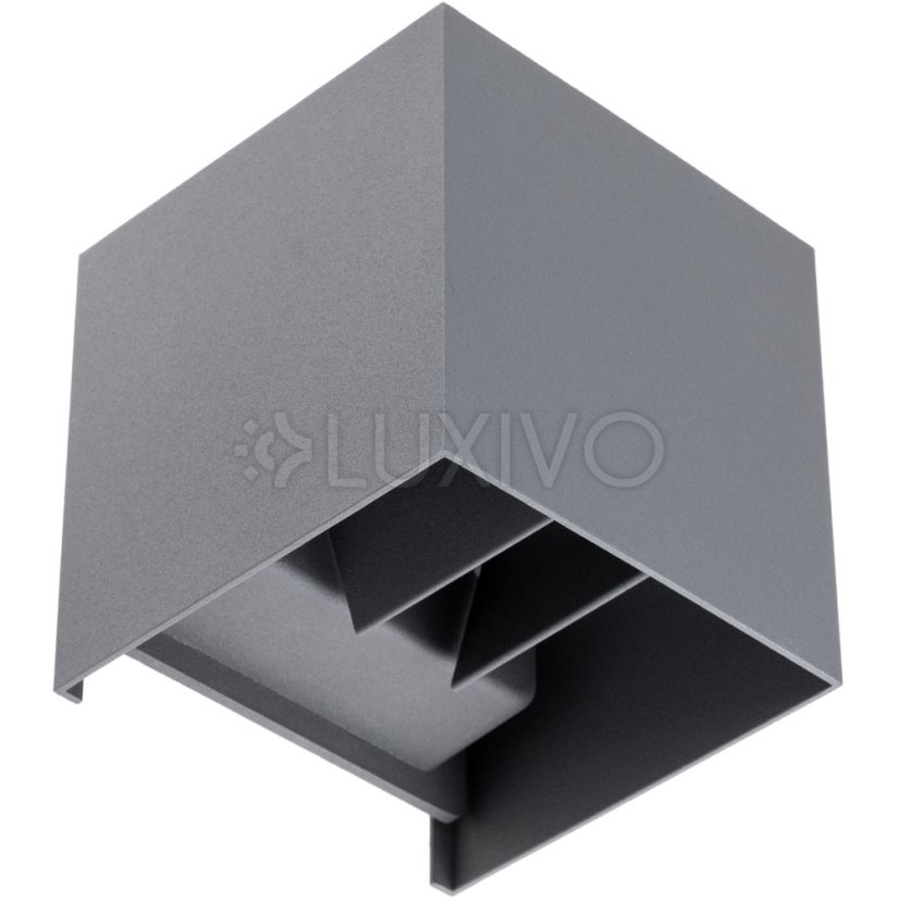 Záhradné nástenné svietidlo LED G9 nastaviteľné zhora nadol Graphite PYXIS LUMILED