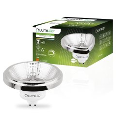 LED žiarovka GU10 Reflector ES111 10W = 75W 1055lm 4000K Neutrálna 24° Stmievateľná strieborná LUMILED
