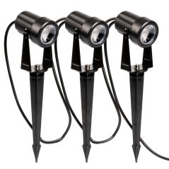 Solárna zapichovacia lampa záhradná 3x LED 3000K reflektor 11m + diaľkové ovládanie SOLTI LUMILED