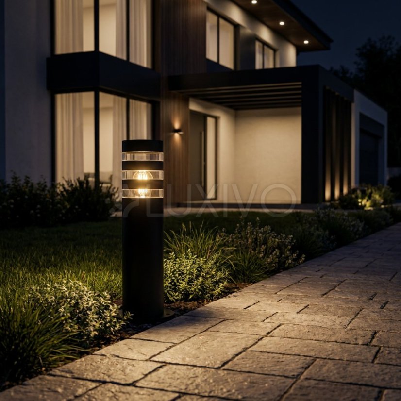 Záhradná lampa stĺpik vonkajšia stojaca E27 LED RINGO IP54 40cm LUMILED