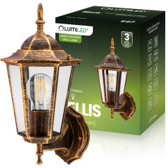 Vonkajšie svietidlo E27 Záhradná nástenná lampa Patina BELLIS LUMILED