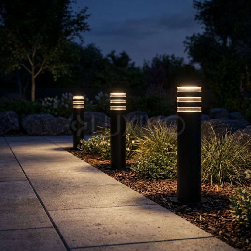 Záhradná lampa stĺpik vonkajšia stojaca E27 LED RINGO IP54 40cm LUMILED