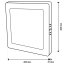 Stropné svietidlo LED s povrchovou montážou 24W Square 4000K GLOW White LUMILED