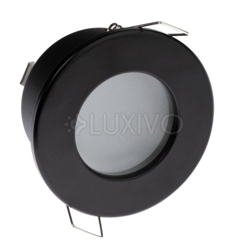 Svietidlo HALOGEN Skrytý kúpeľňový podhľad Hermetický AQUS GU10 LUMILED Black IP44 FIXED