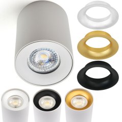 Povrchové svietidlo HALOGEN SPOT TUBA pre LED GU10 TRIO White KOBI