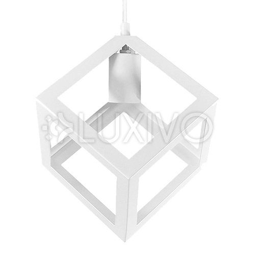 IL MIO SWEDEN Geometrické stropné závesné svietidlo 1xE27 biele - GOLDLUX (Polux)