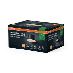 Vonkajšie nástenné svietidlo LED so senzorom pohybu a súmraku 10, 1W 930lm 3000K teplá stmievateľná sivá IP54 Endura Osram