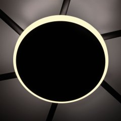 Stropná lampa lustrová zapustená 6x GX53 9W 830lm 2700K teplá čierna Videx