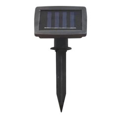 Solárna závesná girlanda 20x TEADS LED icicle záhradná lampa 3000K teplá farba