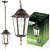 Vonkajšia závesná záhradná lampa E27 LATARNIA Patina BELLIS LUMILED