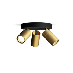 Reflektorové stropné svietidlo 3x GU10 IP44 medeno-čierne Kosipo Philips