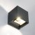 Záhradné nástenné svietidlo LED G9 nastaviteľné zhora nadol Graphite PYXIS LUMILED