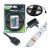 Sada LED pásov 12V 24W 300LED SMD 5050 RGB 8mm 5m + napájací zdroj + diaľkový ovládač