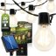 Solárna záhradná girlanda 20x LED dekoratívna žiarovka 7, 7m 2700K teplá LUMILED