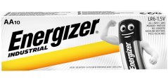 Alkalické batérie ENERGIZER INDUSTRIAL AA LR6 MN1500 1,5V Blister s 10 článkami