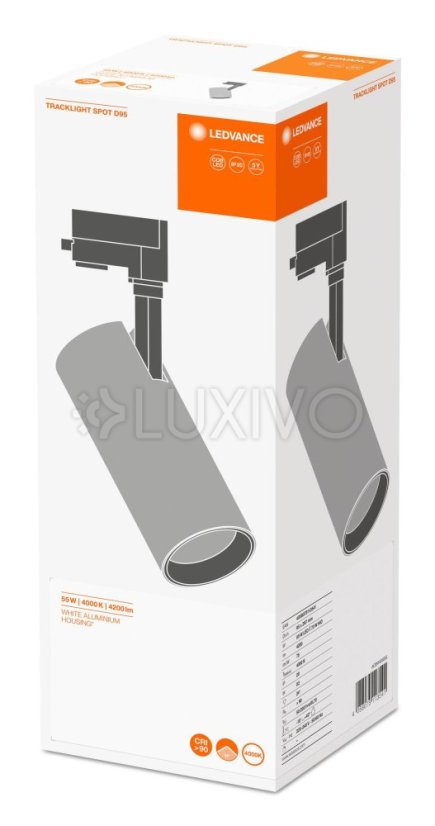 Track Track SP D95 55W 4000K 3-fázové nastaviteľné svietidlo Ledvance