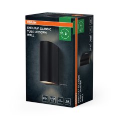 Vonkajšie nástenné svietidlo GU10 sivé IP54 IK06 Endura Osram