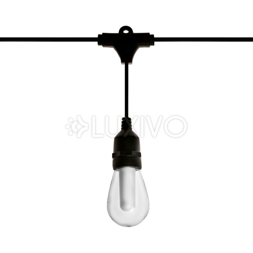 Solárna záhradná girlanda 15x LED plameň dekoratívne svetielka 15m 1800K teplá FLAME LUMILED