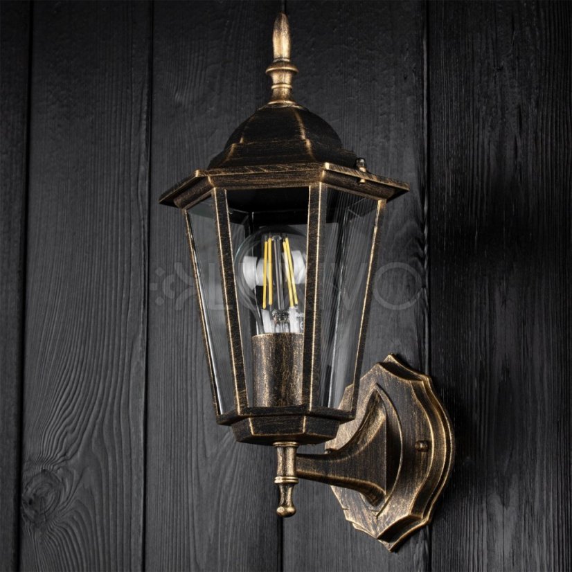 Vonkajšie svietidlo E27 Záhradná nástenná lampa Patina BELLIS LUMILED