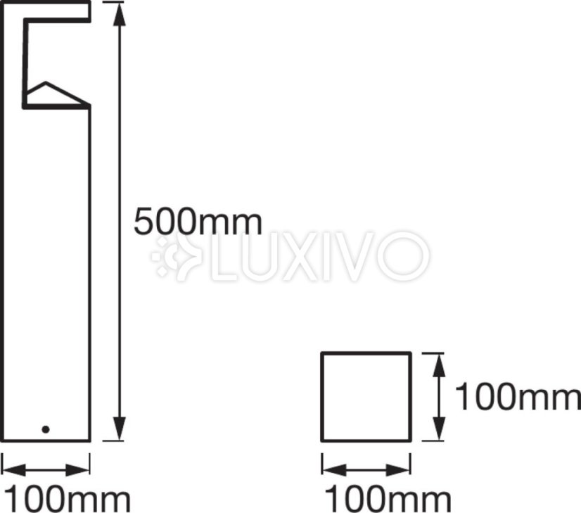 Záhradné závesné svietidlo LED 9W Endura Style PIRAMID 50cm LEDVANCE