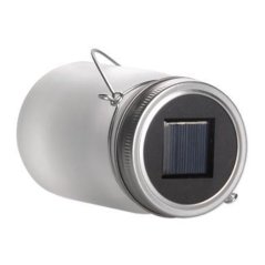 Záhradný lampáš LED Solar Jar Flame 13cm