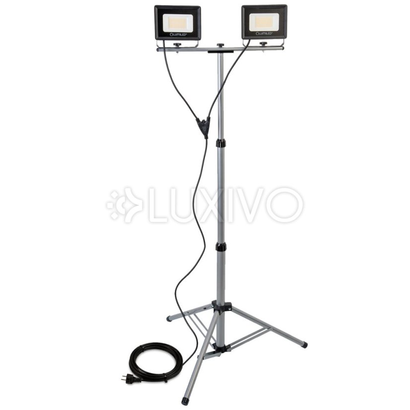 Reflektor LED HALOGÉNOVÝ lampa 1X100W na statíve GLAREX 4000K LUMILED