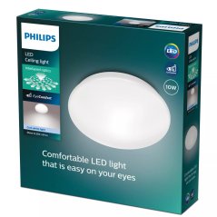 Plafond LED stropné svietidlo 4000K biela PHILIPS Moire CL200 EC RD 10W 40K W HV 06
