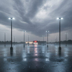 Zložený stožiar svetelný na pouličné lampy s revíznym oknom 3m fi60 sivý KOBI