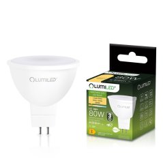 Žiarovka LED GU5.3 reflektor MR16 8W = 80W 816lm 3000K teplá 120° 12V LUMILED