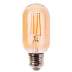LED žiarovka E27 T45 4W = 40W 470lm 2000K teplá 360° filament amber LUMILED