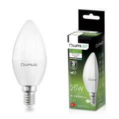 LED žiarovka B35 E14 2,5W = 25W 249lm 4000K Neutrálna 180° LUMILED