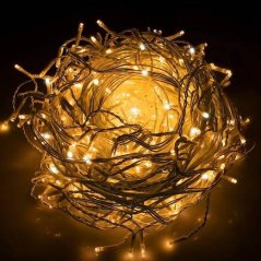 Vianočná led svetelná záclona vonkajšia flash - 1000led - 40m teplá biela / studená biela
