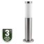 Vonkajšia záhradná lampa E27 INOX PIPE 45cm Lilium Lumiled
