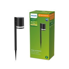 Záhradná Solárna lampa LED 1,5 W 200 lm 2700 K Black Fyce Philips