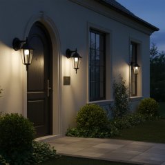 Nástenné svietidlo vonkajšie E27 čierna IP43 LIGURIA Goldlux