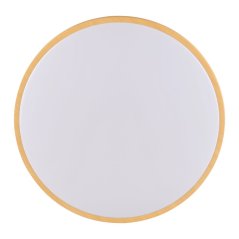 Plafón LED stropný 24W 2600lm 4000K neutrálna 120° biely hnedý WOODY Goldlux