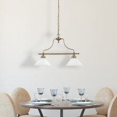 Závesné stropné svietidlo 2x E27 Brown Classic Marian 2707 Rabalux