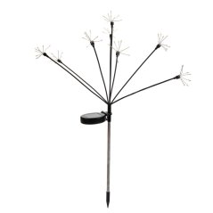2x Solárna záhradná lampa LED ALISMA zapichovacia vonkajšia 70cm 2700K IP44 LUMILED