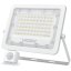 LED reflektor 50W 4500lm 5000K IP65 biely so senzorom pohybu a súmraku VIDEX LUCA