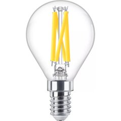 LED žiarovka guľová E14 P45 3,4W = 40W 470lm 2700 teplé vlákno PHILIPS stmievateľné