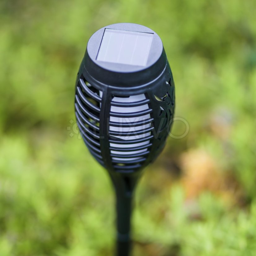 LED IGNIS Solárne záhradné svietidlo s efektom plameňa 50 cm LUMILED