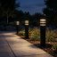Záhradná lampa stĺpik vonkajšia stojaca E27 LED RINGO IP54 40cm LUMILED