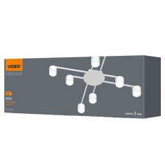 Stropná lampa 8x GX53 LED biela moderná Videx