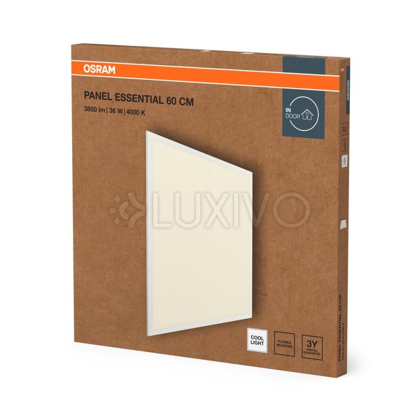 LED panel stropný zapustený 36W 4000K neutrálna 3200lm biely Essentials Osram