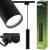 Závesné závesné svietidlo Rail 29cm Reflektor GU10 LED SOPLO Black LUMILED