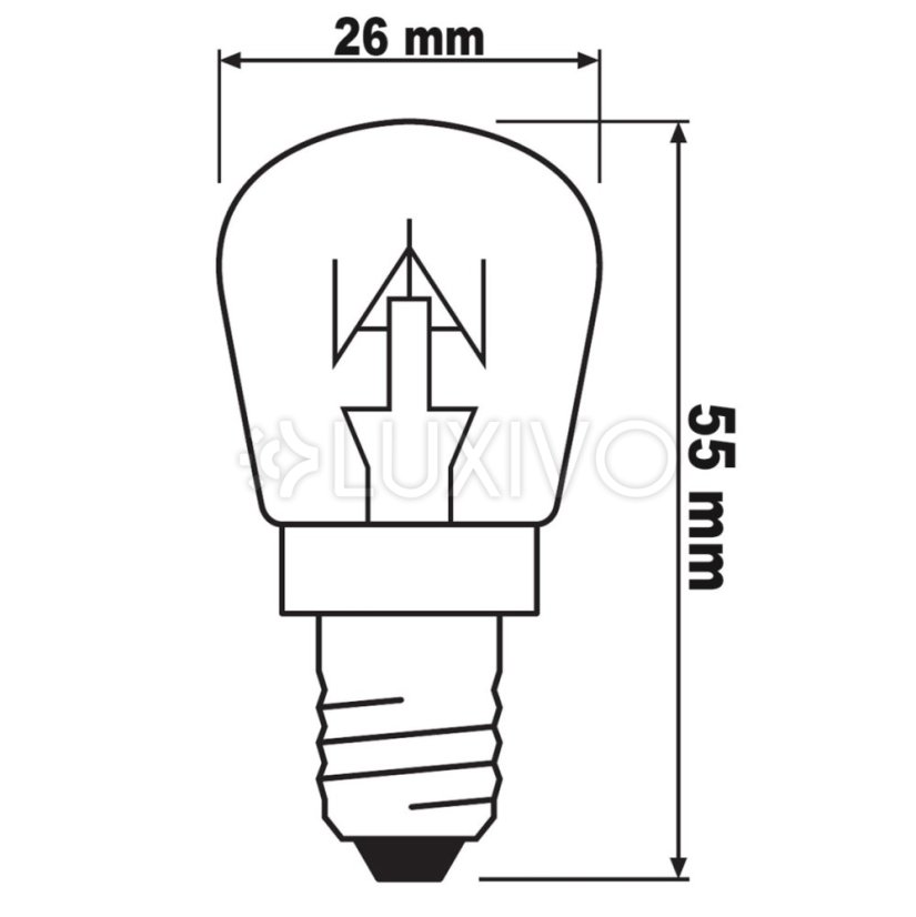 E14 15W T26 špeciálna žiarovka do chladničky OSRAM